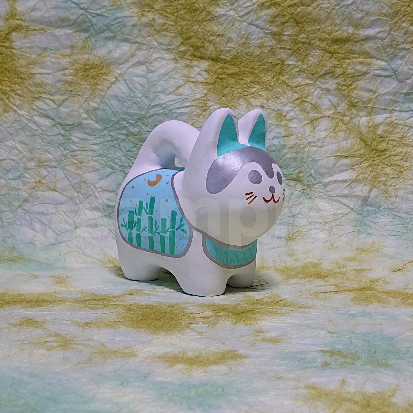 わんわんこ。「祝」水色:WAN-WANCO“Happy”